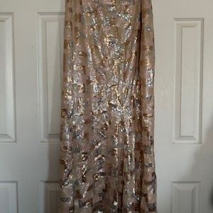 NWOT Styled by Joe Zee Sequin Skirt Sz. 10 Blush